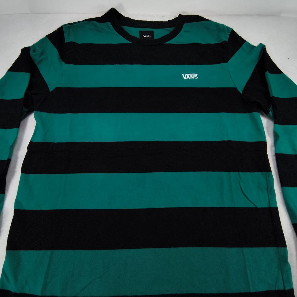 Vans Off the Wall Crew Neck Graphic T Shirt Mens Size Small S Green Black